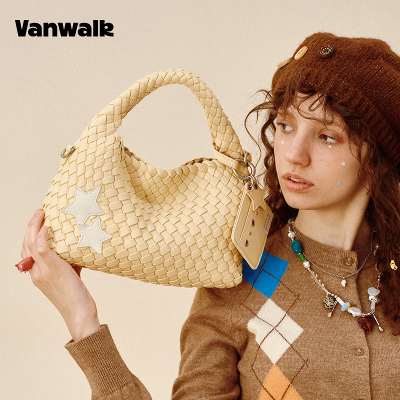 VANWALK Glutinous Rice Ball Series Woven Handbag v2991 - Image 2