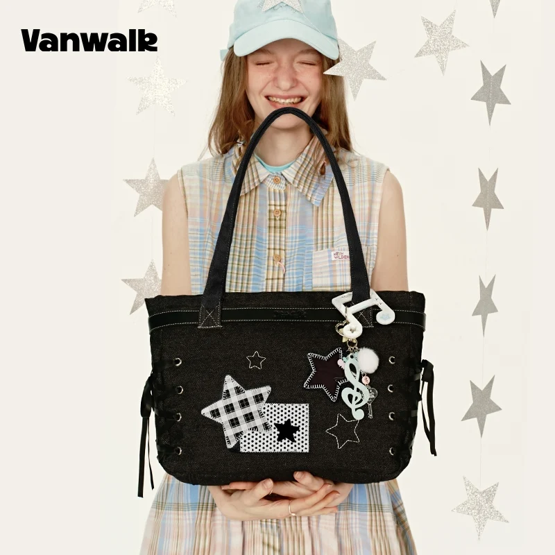 VANWALK Handheld Account Large Capacity Shoulder Tote Bag V2915 - Image 4