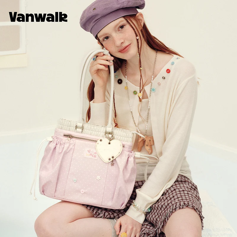 VANWALK Planner House Stylish Drawstring Tote Bag v3003 - Image 2